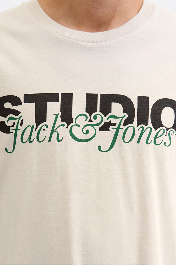 Jack & Jones T-shirt manga Studio cinzento