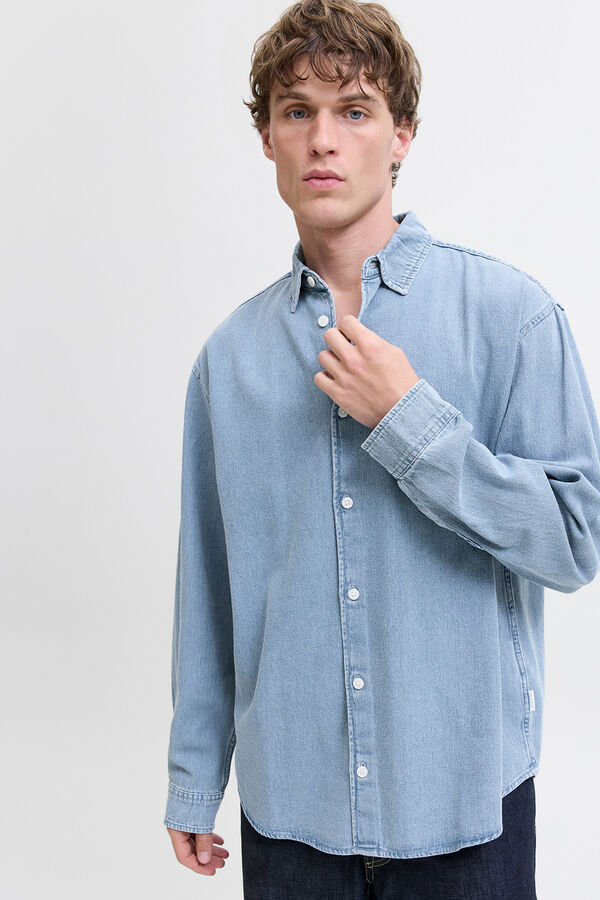 Jack & Jones Camisa jeans azul
