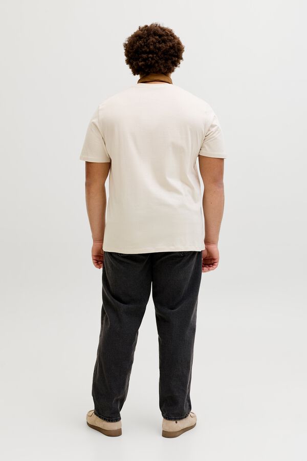 Jack & Jones PLUS T-shirt de manga curta com logo cinzento