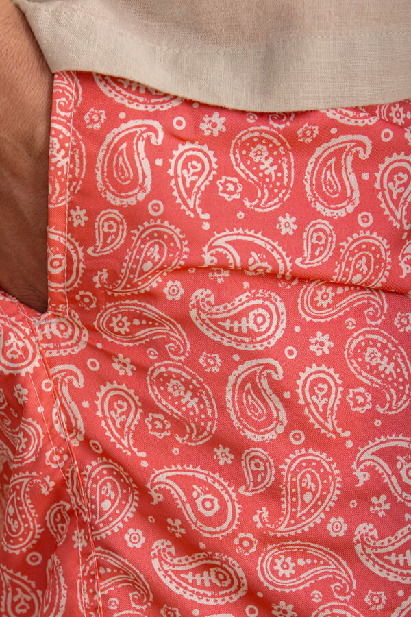 Celopman Cashmere Print Swimsuit red