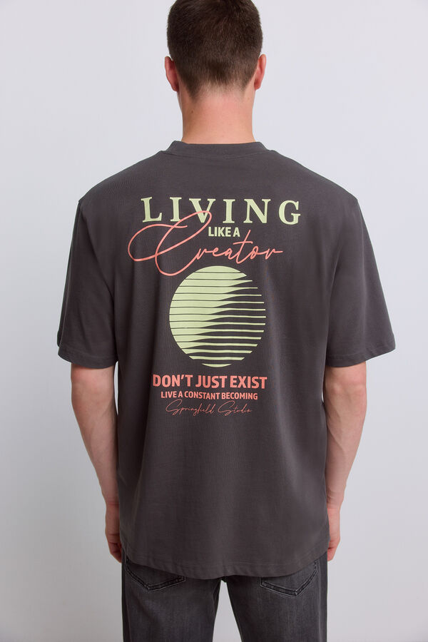 Springfield T-shirt creator cinzento