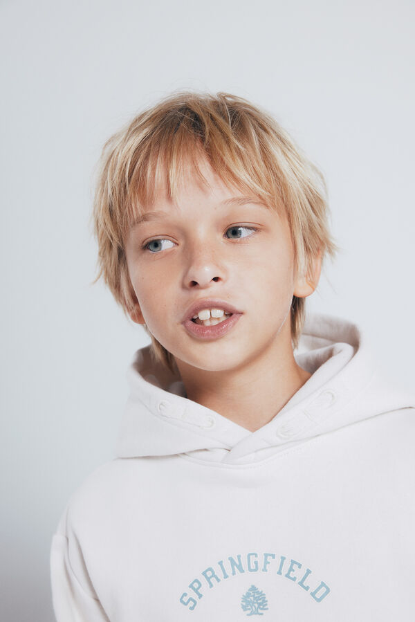 Springfield Kids Sweatshirt com capuz Springfield branco