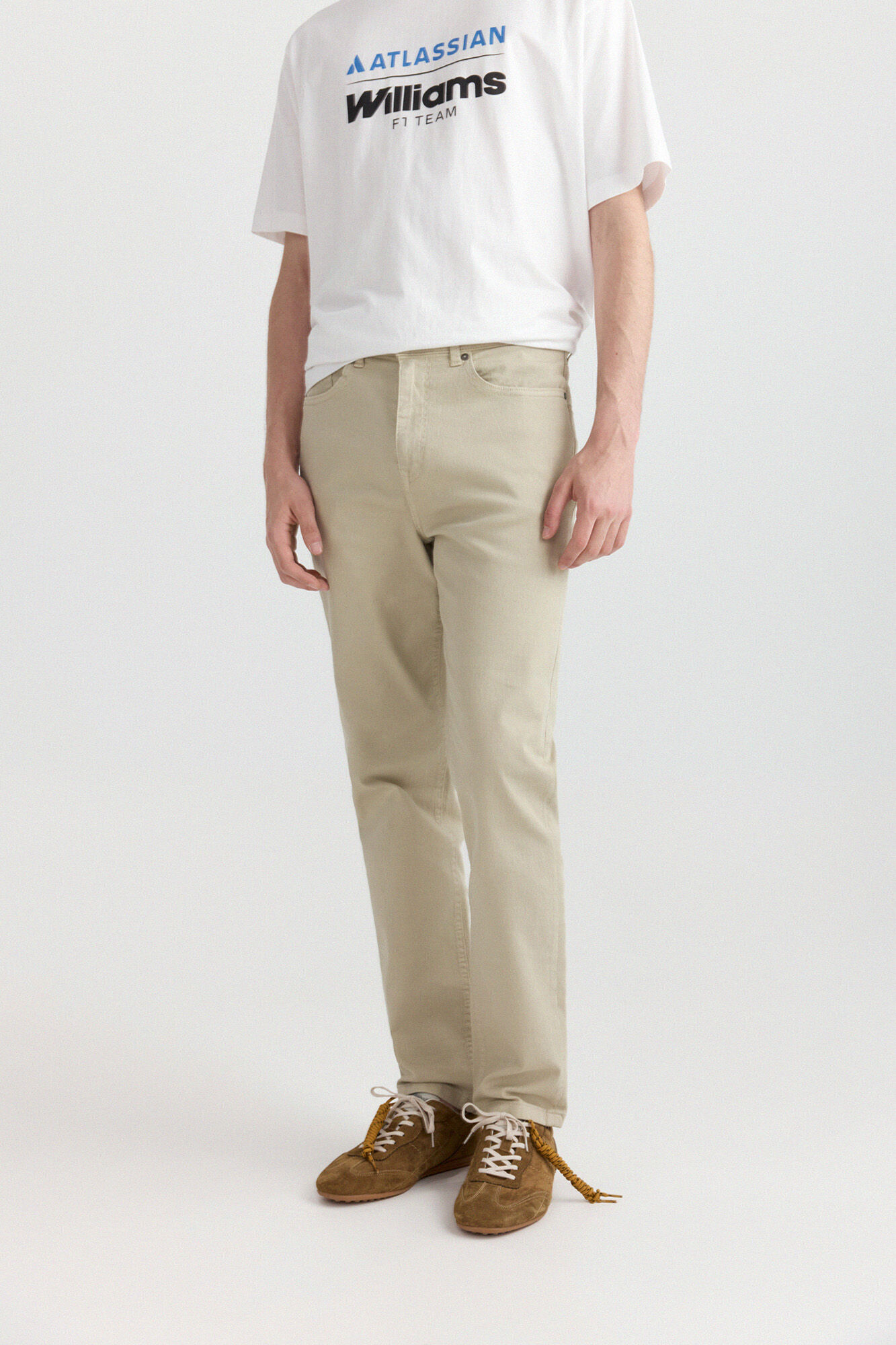 Springfield Cal&ccedil;a 5 bolsos slim lavagem desbotada