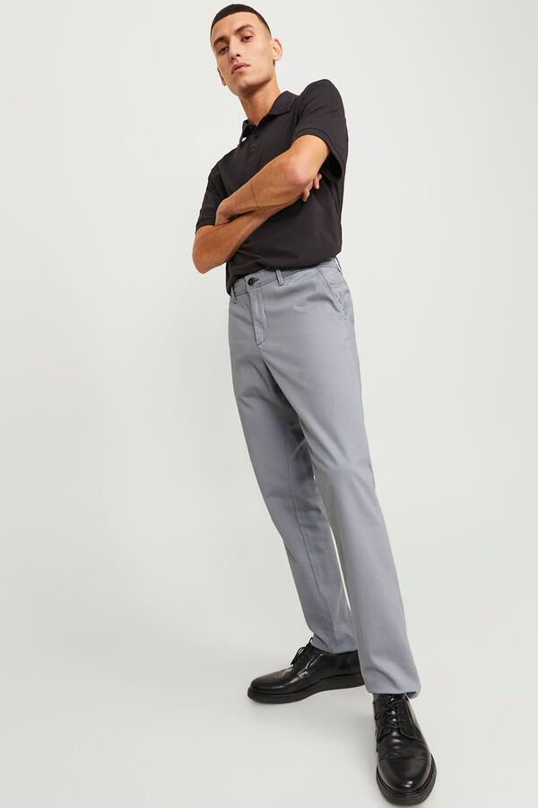 Jack & Jones Cal&ccedil;as chino slim fit cinzento