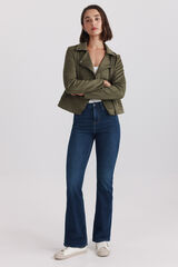 Springfield Jeans bootcut tiro alto azul