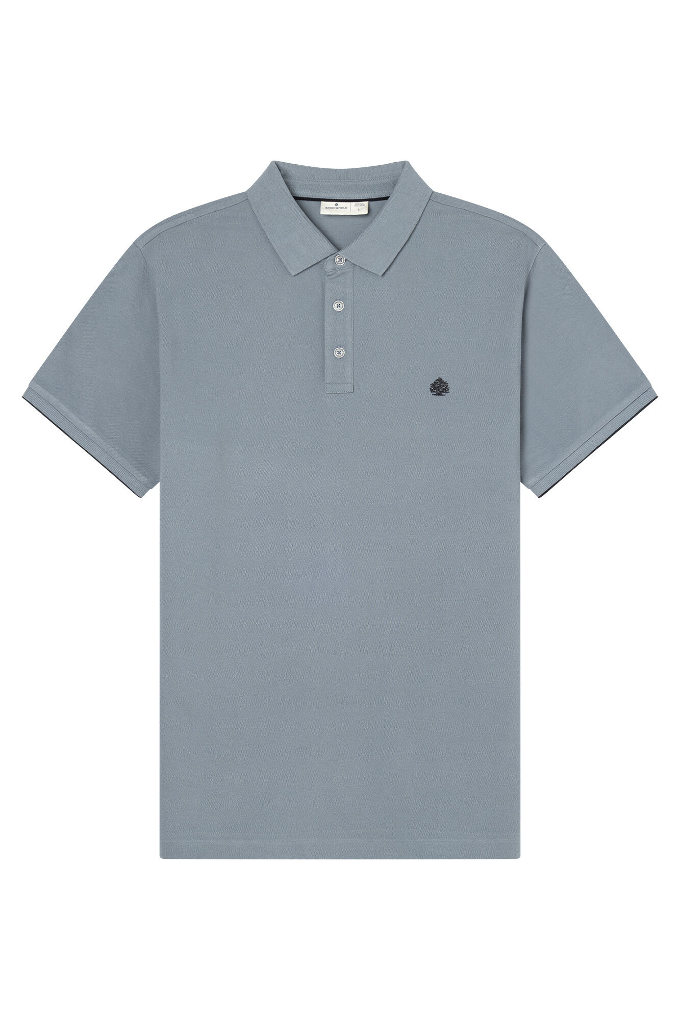 Springfield Polo piqu&eacute; contraste pu&ntilde;o slim fit