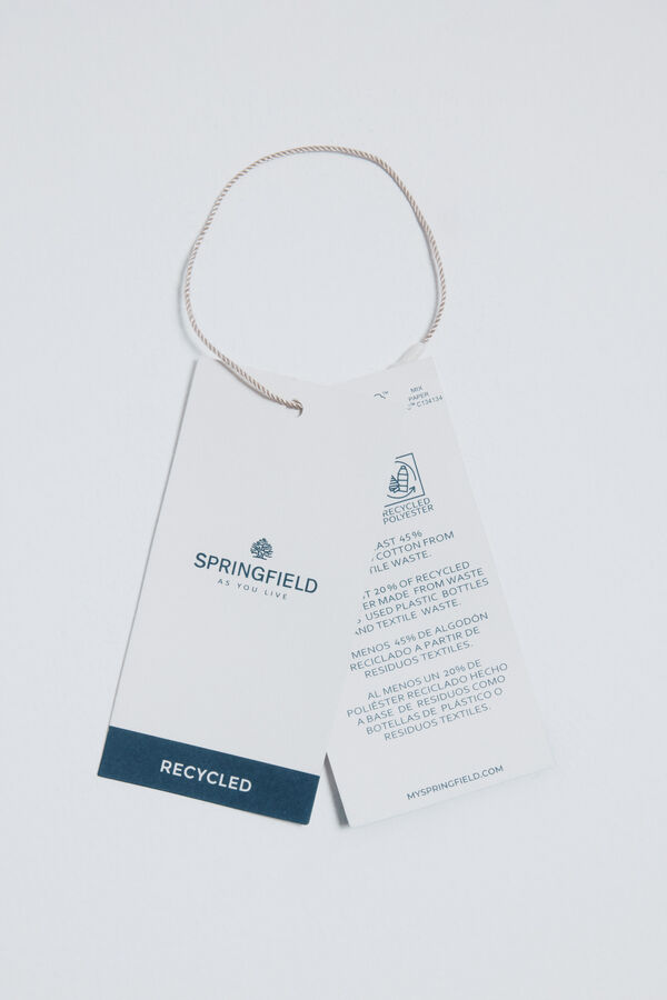 Springfield Camisola liso de fantasia torcida castanho