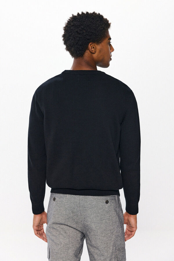 Springfield Plain colour jumper black