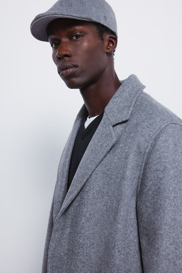 Springfield Sobretudo elástico confortável cinzento