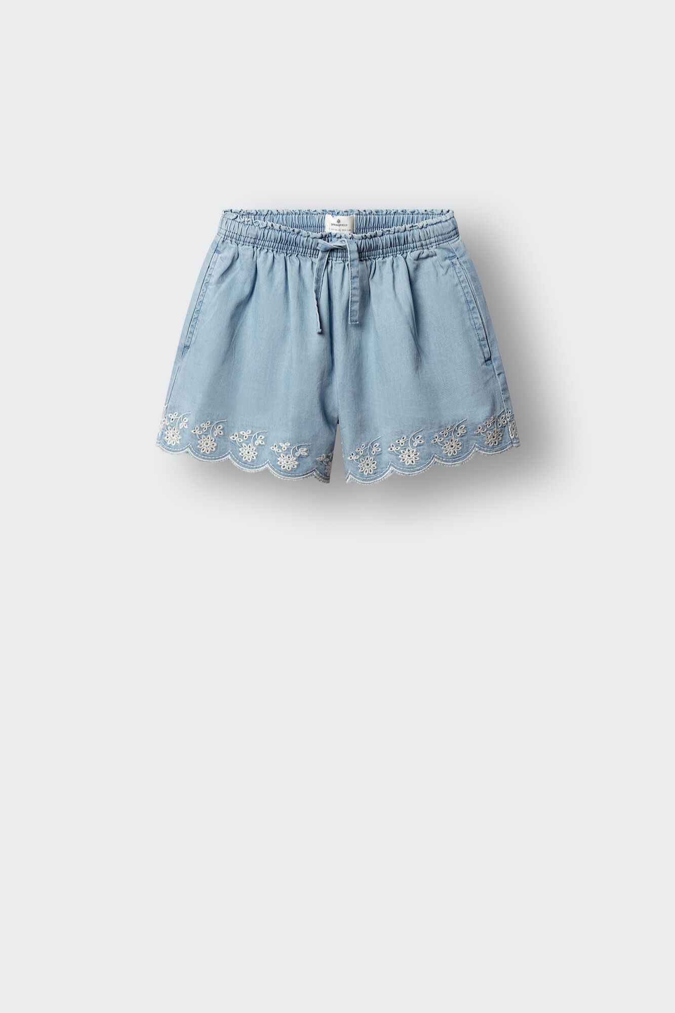 Springfield Kids Short denim troquelado ni&ntilde;a
