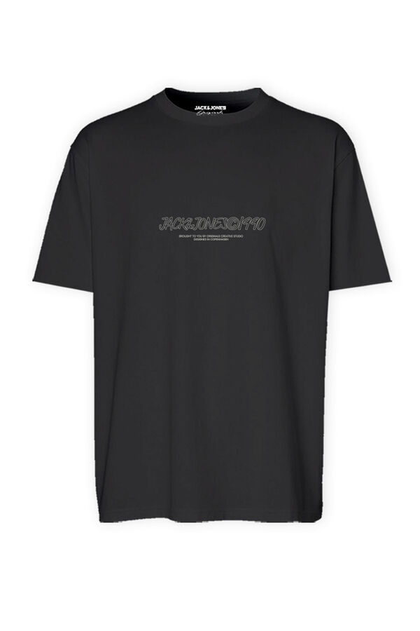 Jack & Jones Standard fit cotton t-shirt black