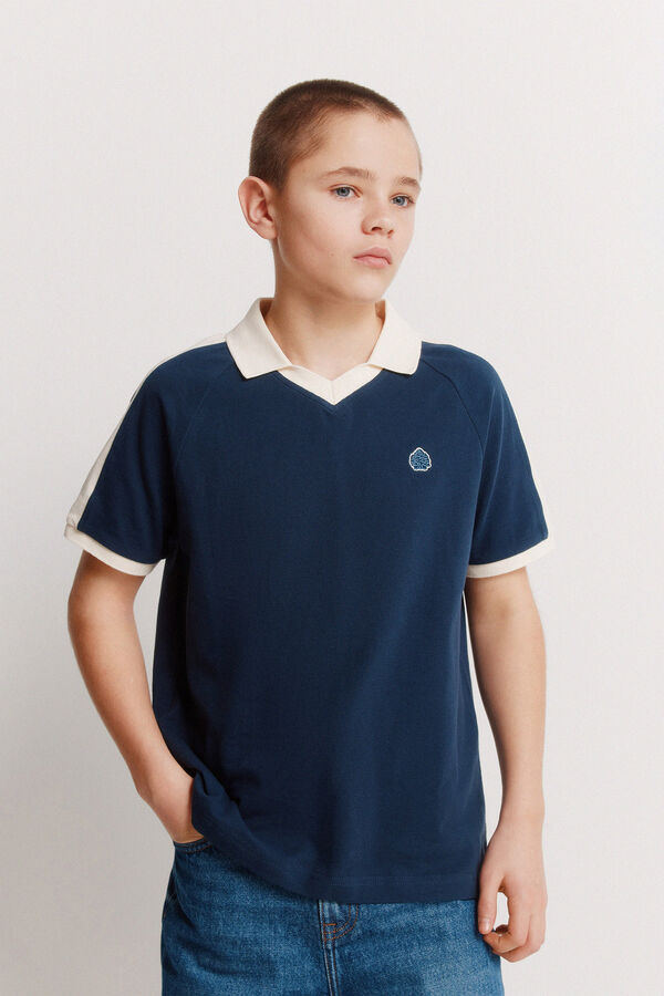 Springfield Kids Polo cortados y cosidos ni&ntilde;o azul