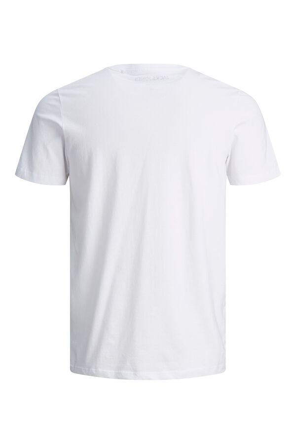 Jack & Jones T-shirt slim bordada branco