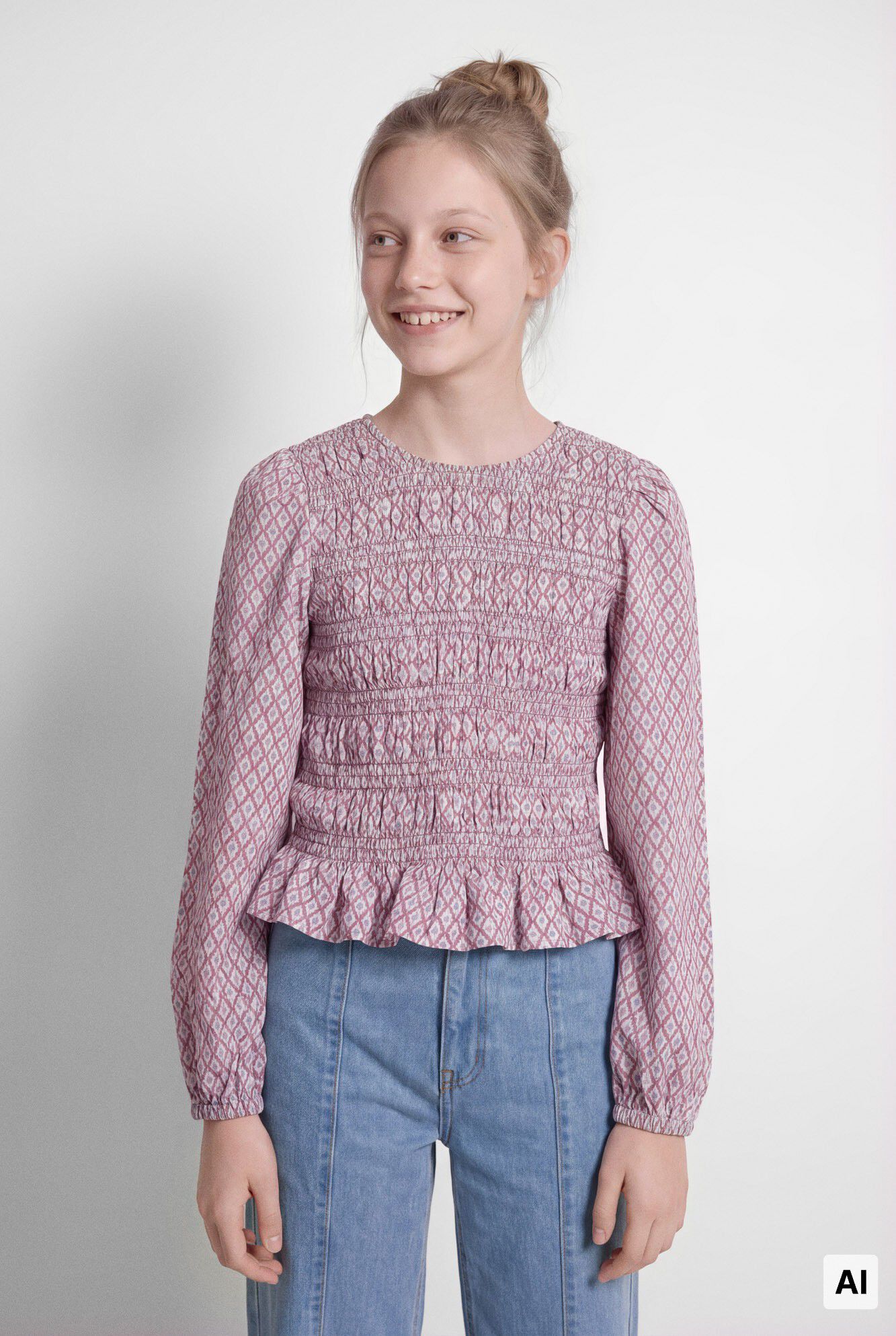 Springfield Kids Blusa de manga comprida estampada para menina