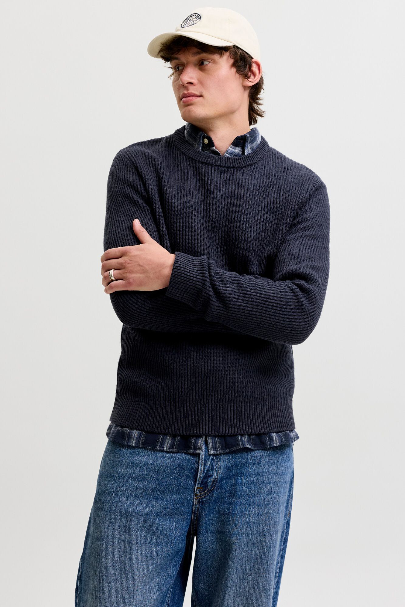 Jack & Jones Camisola regular gola redonda