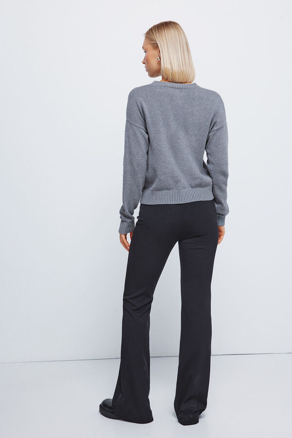 Springfield Calças flare riscas preto