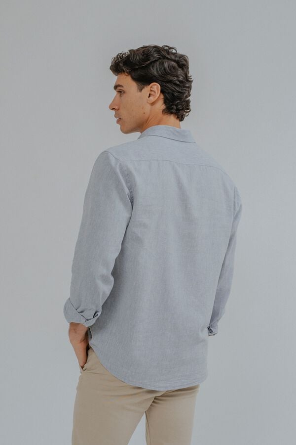 Celopman Linen shirt blue