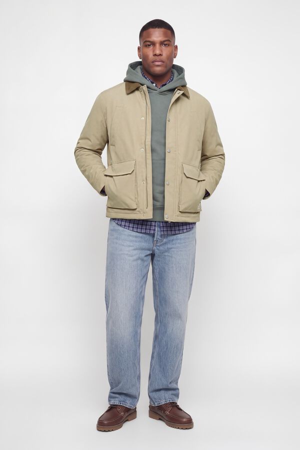 Jack & Jones PLUS Blus&atilde;o acolchoado cinzento