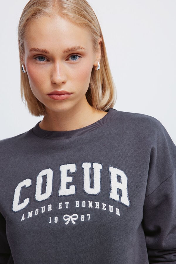 Springfield Sweatshirt "Coeur" cinzento