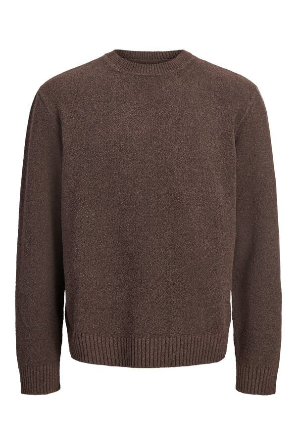 Jack & Jones Camisola de gola redonda castanho