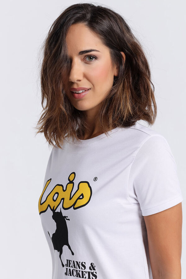 Lois  T-shirt manga curta branco