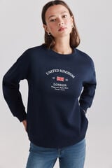 Springfield Sweatshirt "united kingdom" azul