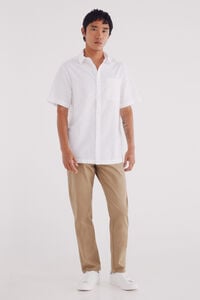Springfield Calça calças chino slim fit com micro estampa