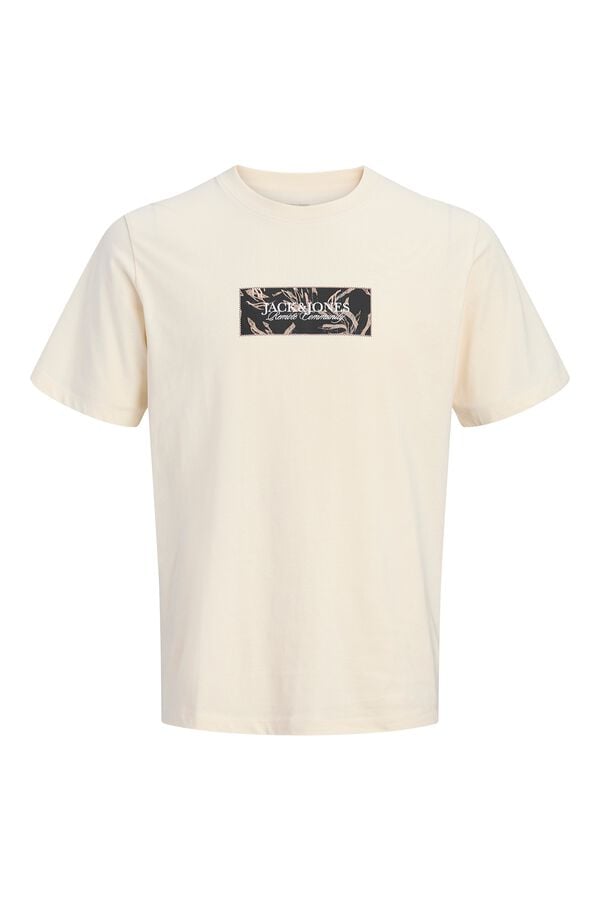 Jack & Jones T-shirt regular fit logo bege