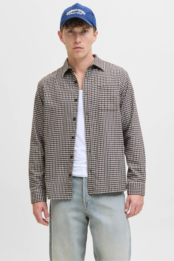 Jack & Jones Regular fit checked shirt blue