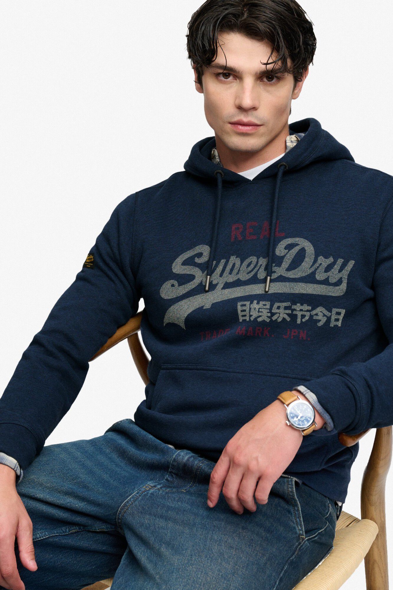 Superdry Sweatshirt com capuz vintage logo