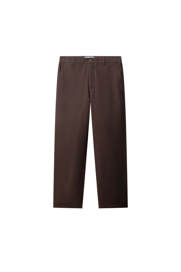 Springfield Cal&ccedil;as retas straight fit em linho cru