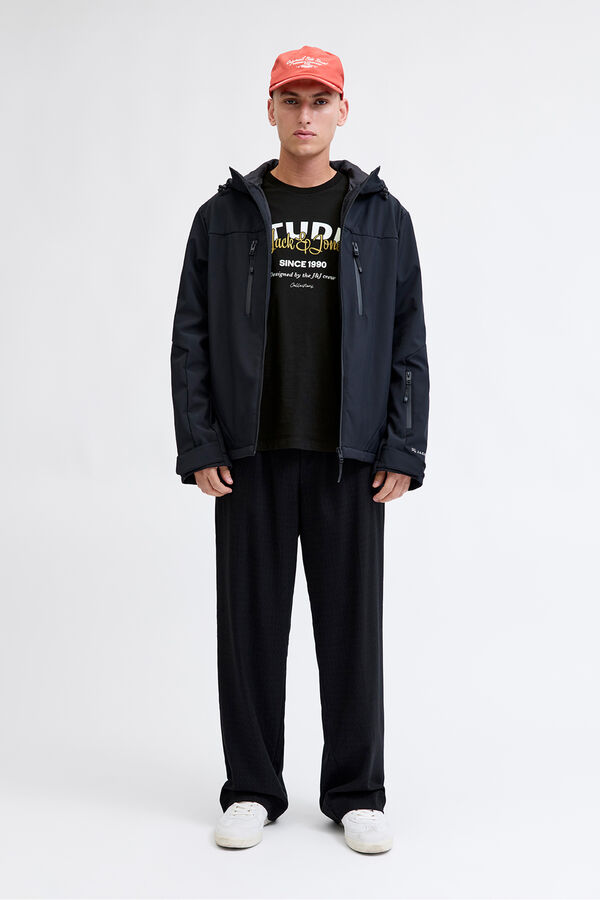 Jack & Jones T-shirt manga Studio preto