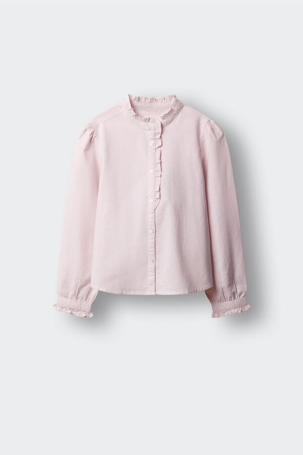 Springfield Kids Blusa oxford menina rosa