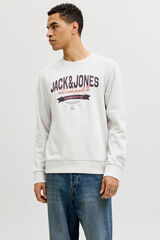 Jack & Jones Sweatshirt logo grande branco