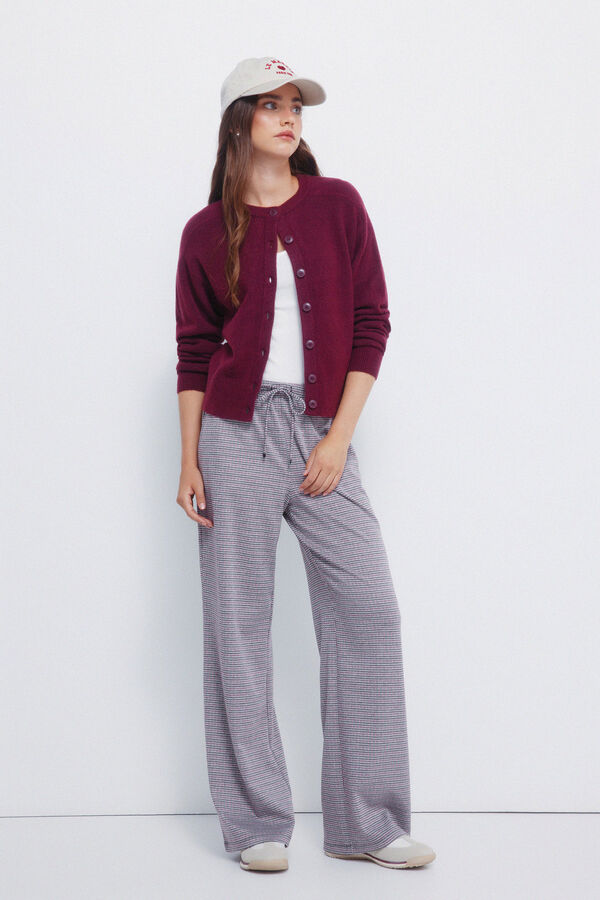 Springfield Calças jogger de perna larga vermelho