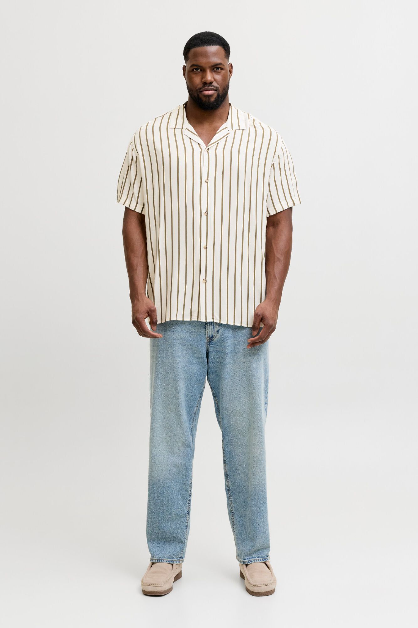 Jack & Jones PLUS Camisa estampada manga curta