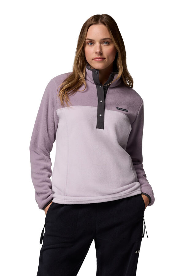 Columbia Forro polar com meio zíper rosa