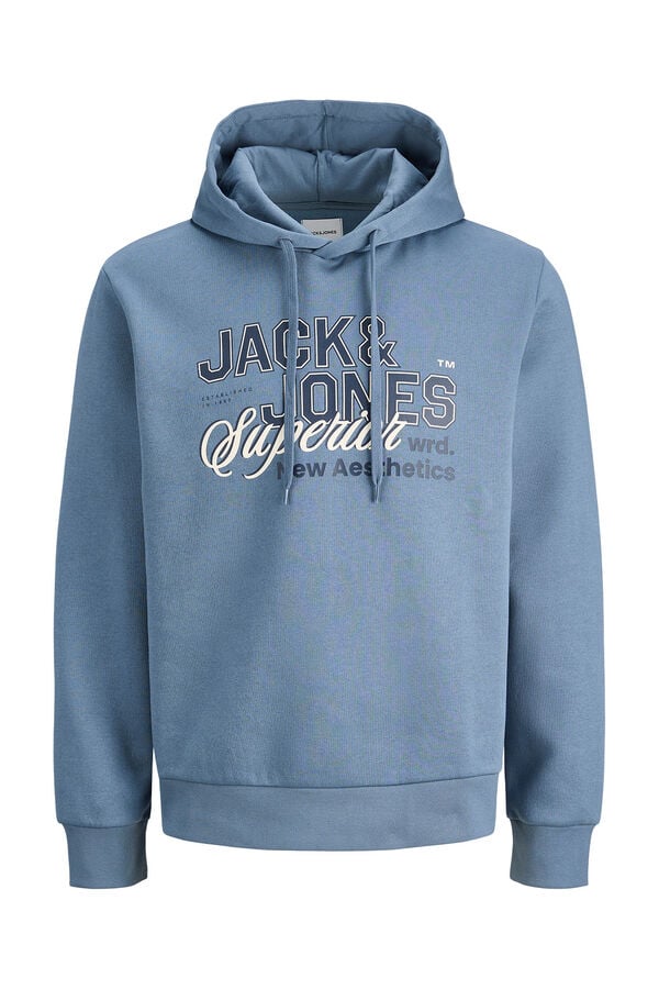 Jack & Jones Sweatshirt de capuz regular fit cinzento