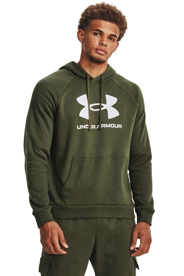 Under Armour Sudadera de algodón de hombre kaki