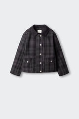 Springfield Kids Casaco aos quadrados para menina azul
