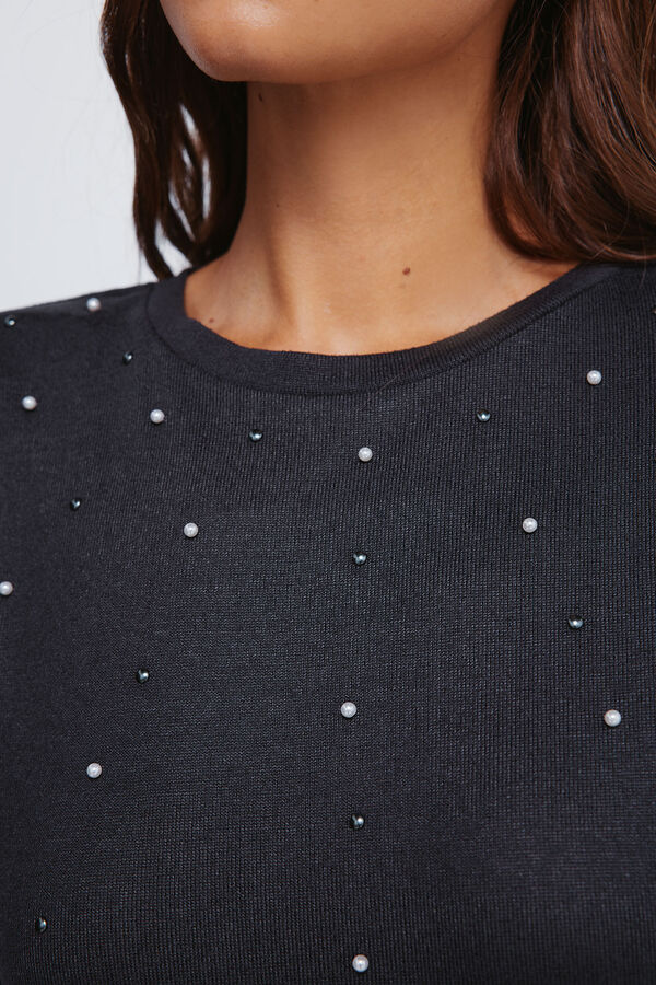 Springfield T-shirt com tachas posicionadas cinzento