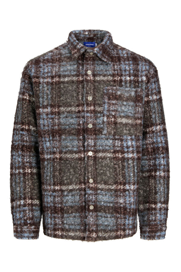 Jack & Jones Sobrecamisa xadrez cru