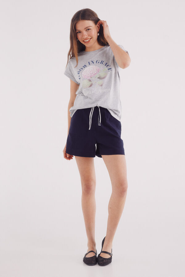 Springfield Camisola gráfica cinzento