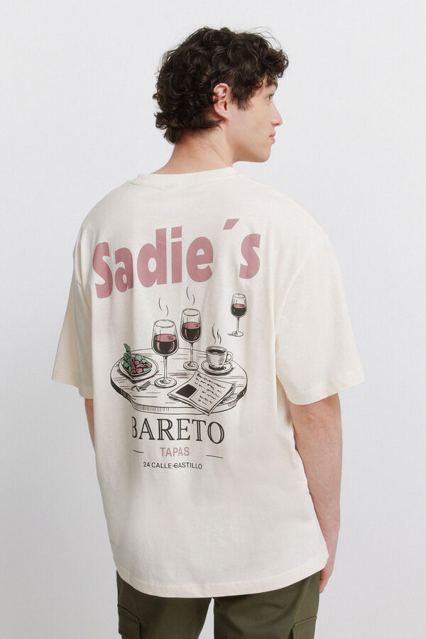 Springfield T-shirt com estampado de bar branco