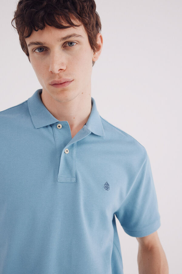 Springfield Polo piqué básico regular fit azul