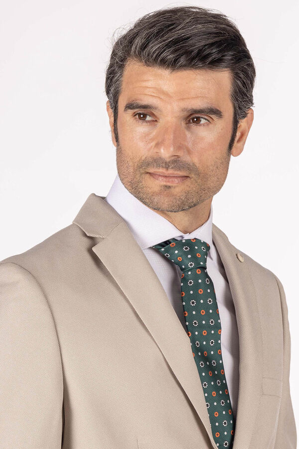 Celopman Casaco de Traje Bege branco