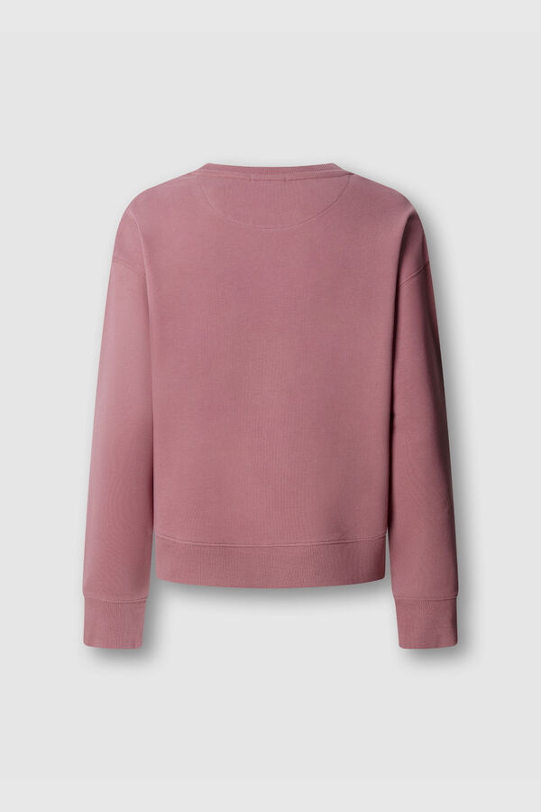 Pepe Jeans Sweatshirt gola redonda logo rosa