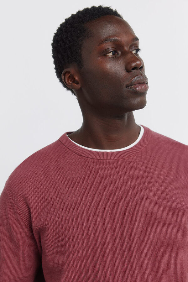 Springfield camisa b&aacute;sica estruturada vermelho