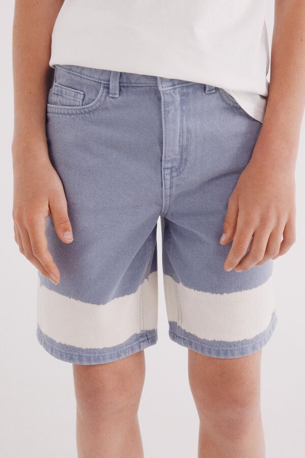 Springfield Kids Bermudas tie-dye para meninos azul