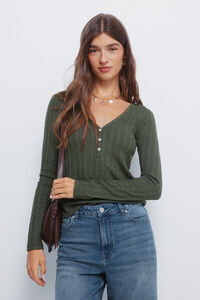 Springfield T-shirt de malha com corte Baker